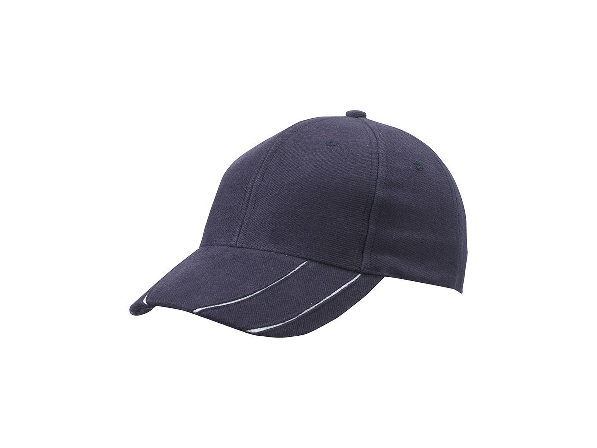 mb Groove Cap MB601 100%BW, navy/white, Größe one size