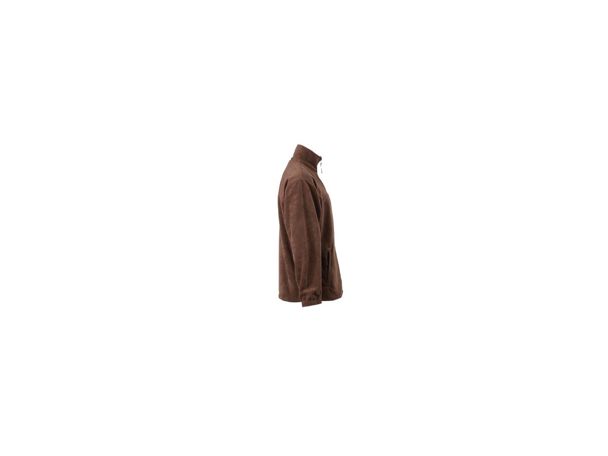 JN Full-Zip Fleece JN044 100%PES, brown, Größe 2XL