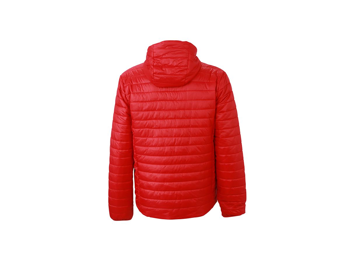 JN Mens Lightweight Jacket JN1092 100%PA, red/carbon, Größe L