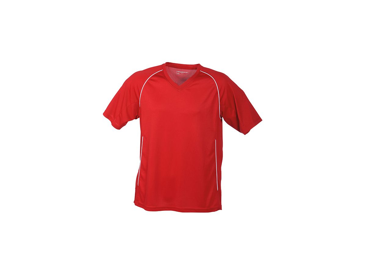JN Team Shirt Junior JN386K 100%PES, red/white, Größe M