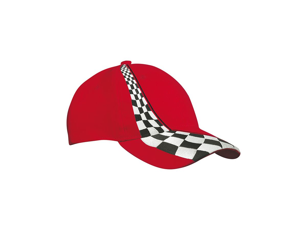 mb Racing Cap MB038 100%BW, red, Größe one size