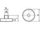 FORMAT NdFeB-Flachgreifer-Magnet mit Gewindebuchse 8 x 4,5 / 11,5mm