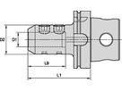 KM SYSTEMS KM4X100EM062375 EM ZYLINDERSCHAFTAUFNAHME INCH KM4X100