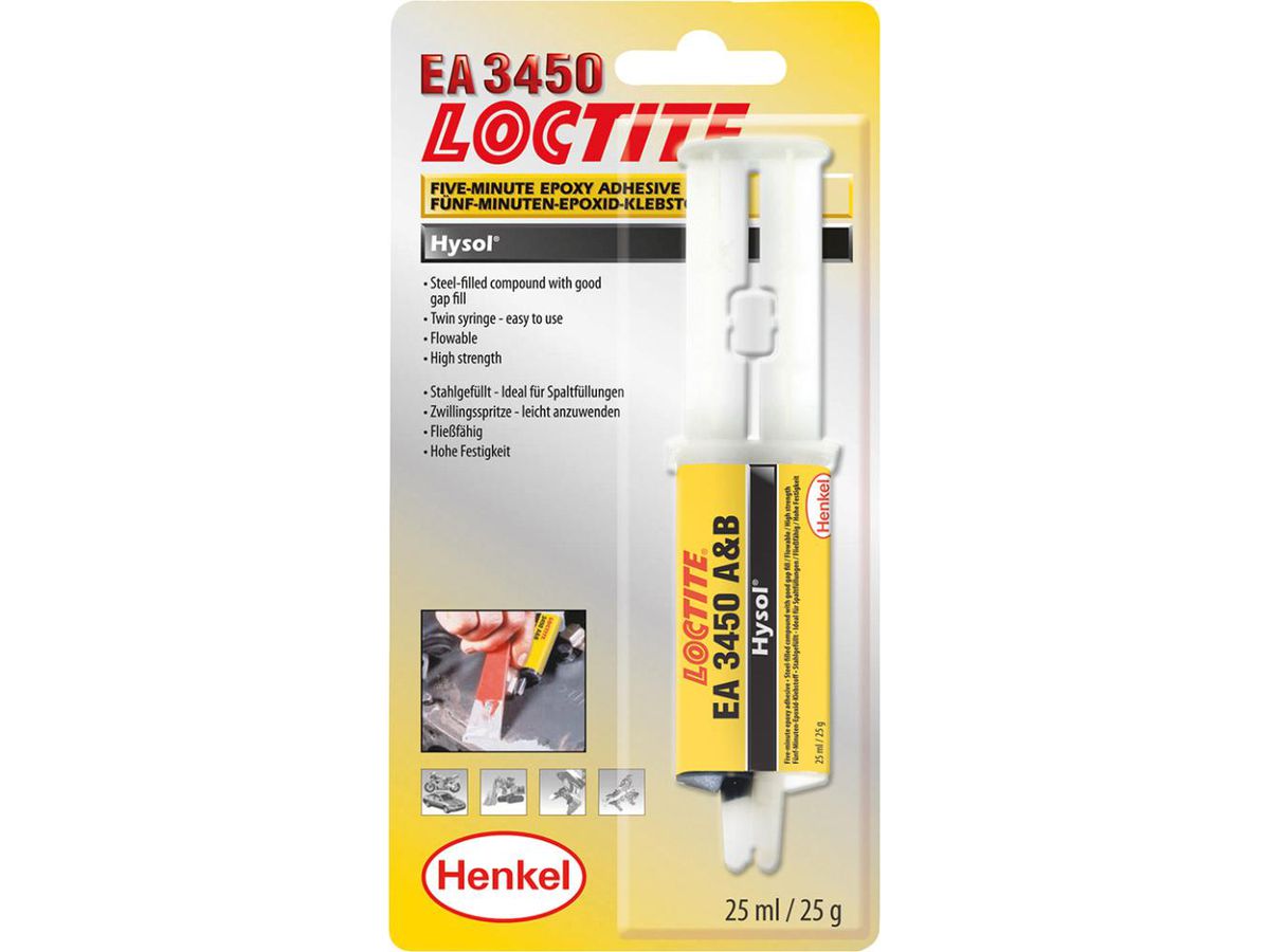 LOCTITE Epoxy-Flüssigmetall Zwillingsspritze 25ml-Spritze Nr. 3450