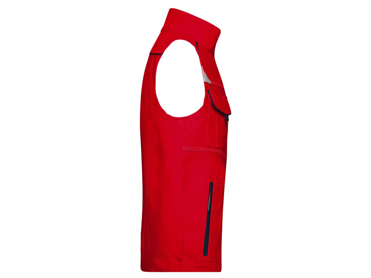 JN Workwear Vest - COLOR - JN850 red/navy, Größe 4XL