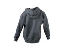 JN Hooded Sweat Junior JN047K 80%BW/20%PES, graphite, Größe XL