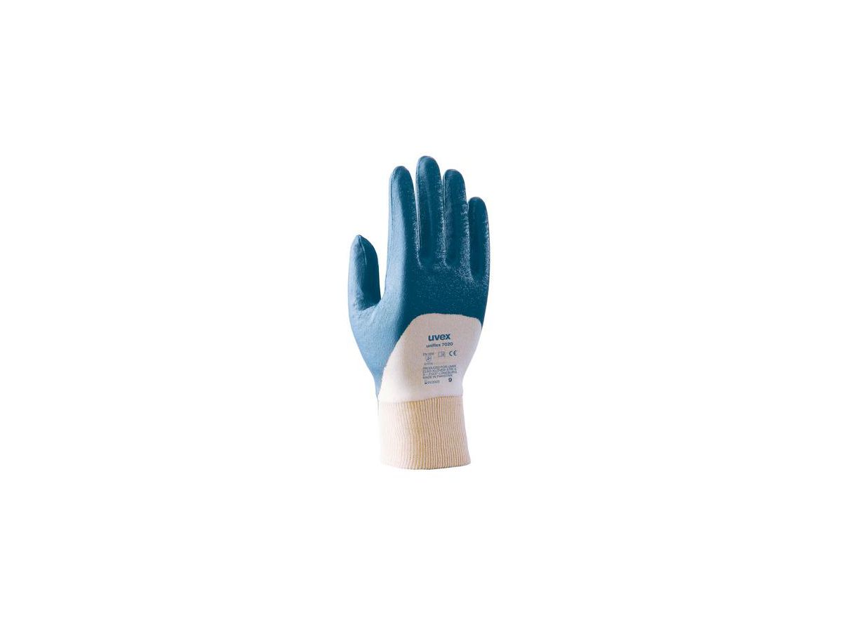 UVEX Montage-Handschuh uniflex 7020 Gr. 9 Nitril blau, 6051.5