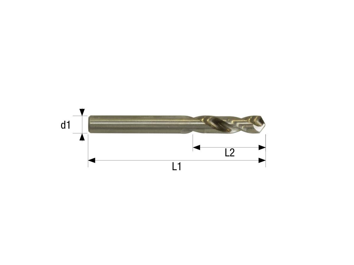 WEMAG Spiralbohrer DIN1897/N HSS blank profilgeschliffen 118 Grad  2,0mm