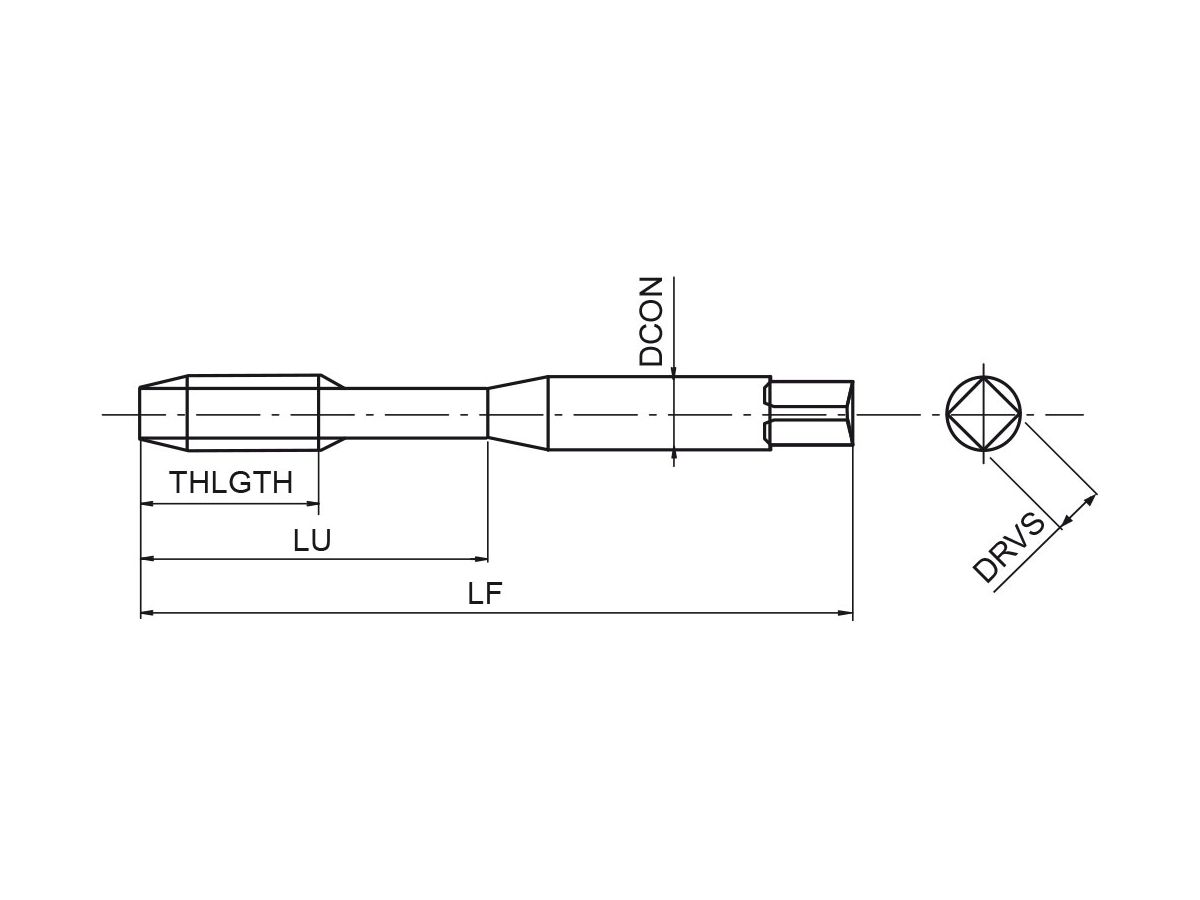 OSG Gewindebohrer A-POT Uni ANSI 2BX