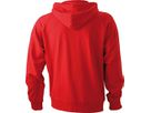 JN Hooded Jacket JN059 100%BW, red, Größe L