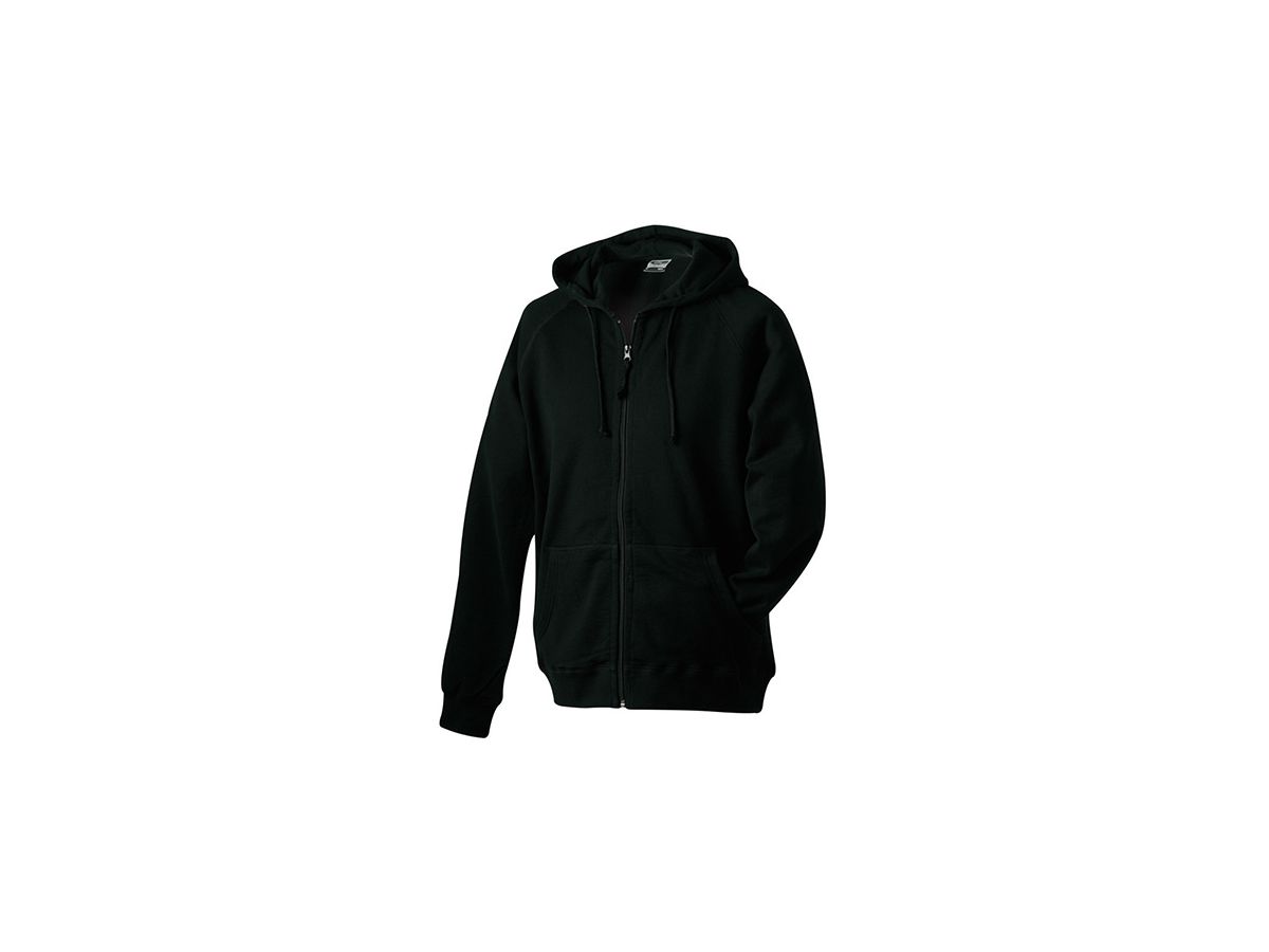 JN Hooded Jacket JN059 100%BW, black, Größe XL