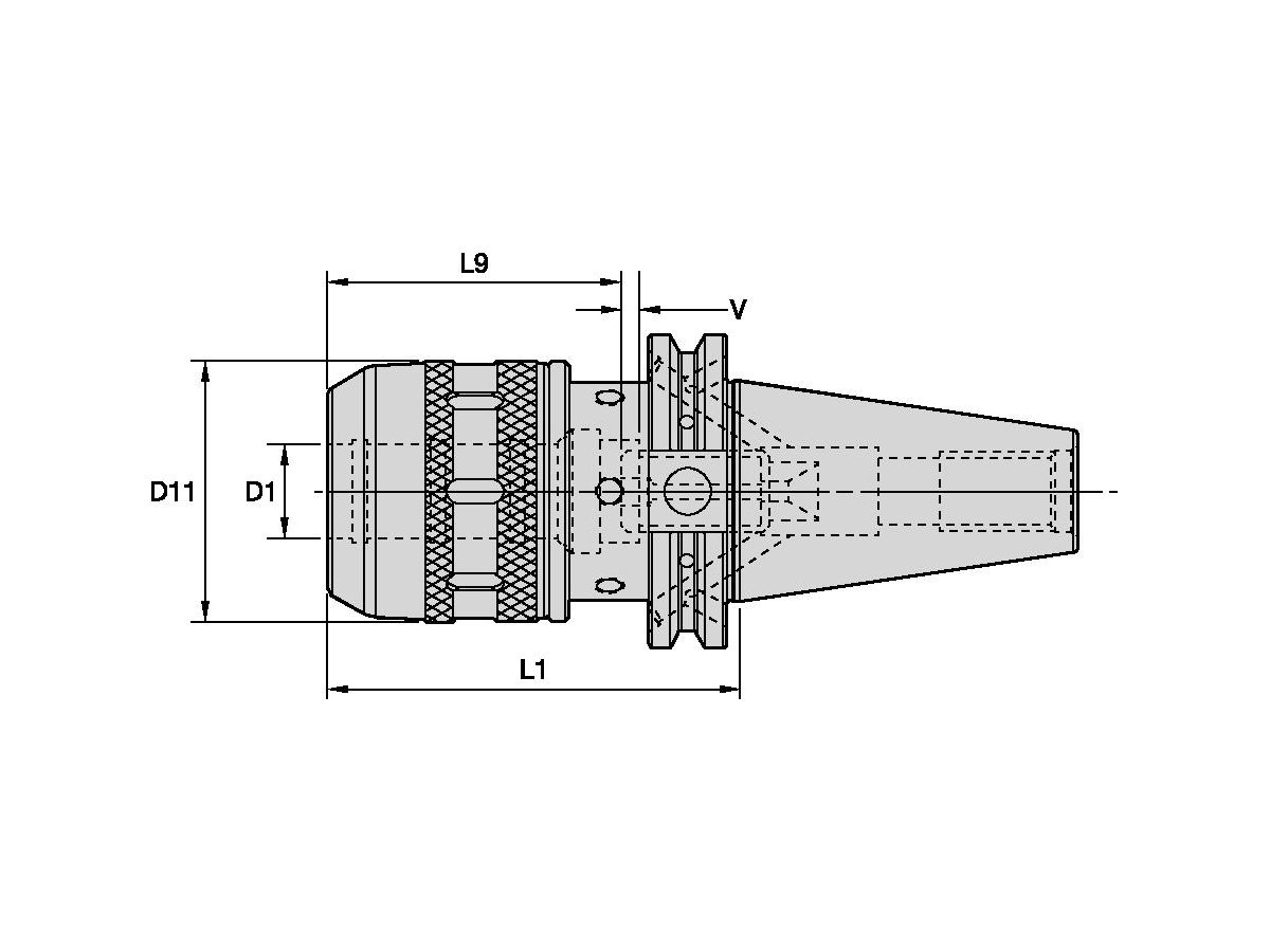 ERICKSON CV40HPMC075591 3/4 MILLING CHUCK - CV40 FORMB - BALANCA