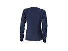 JN Ladies V-Neck Pullover JN658 100%BW, navy, Größe S