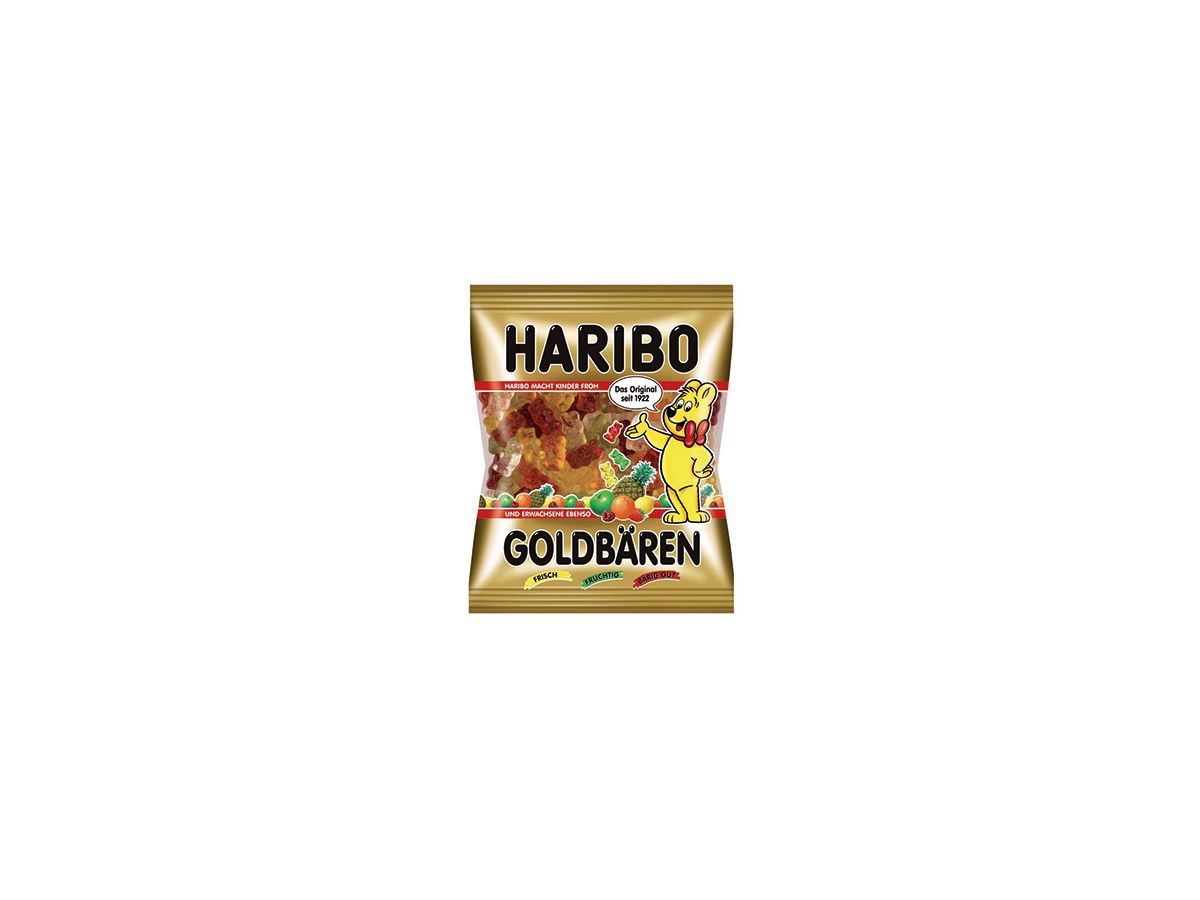 HARIBO Fruchtgummi Goldbären 389195 100 g/Pack.