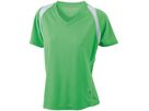 JN Ladies Running-T JN396 100%PES, lime-green/white, Größe XL