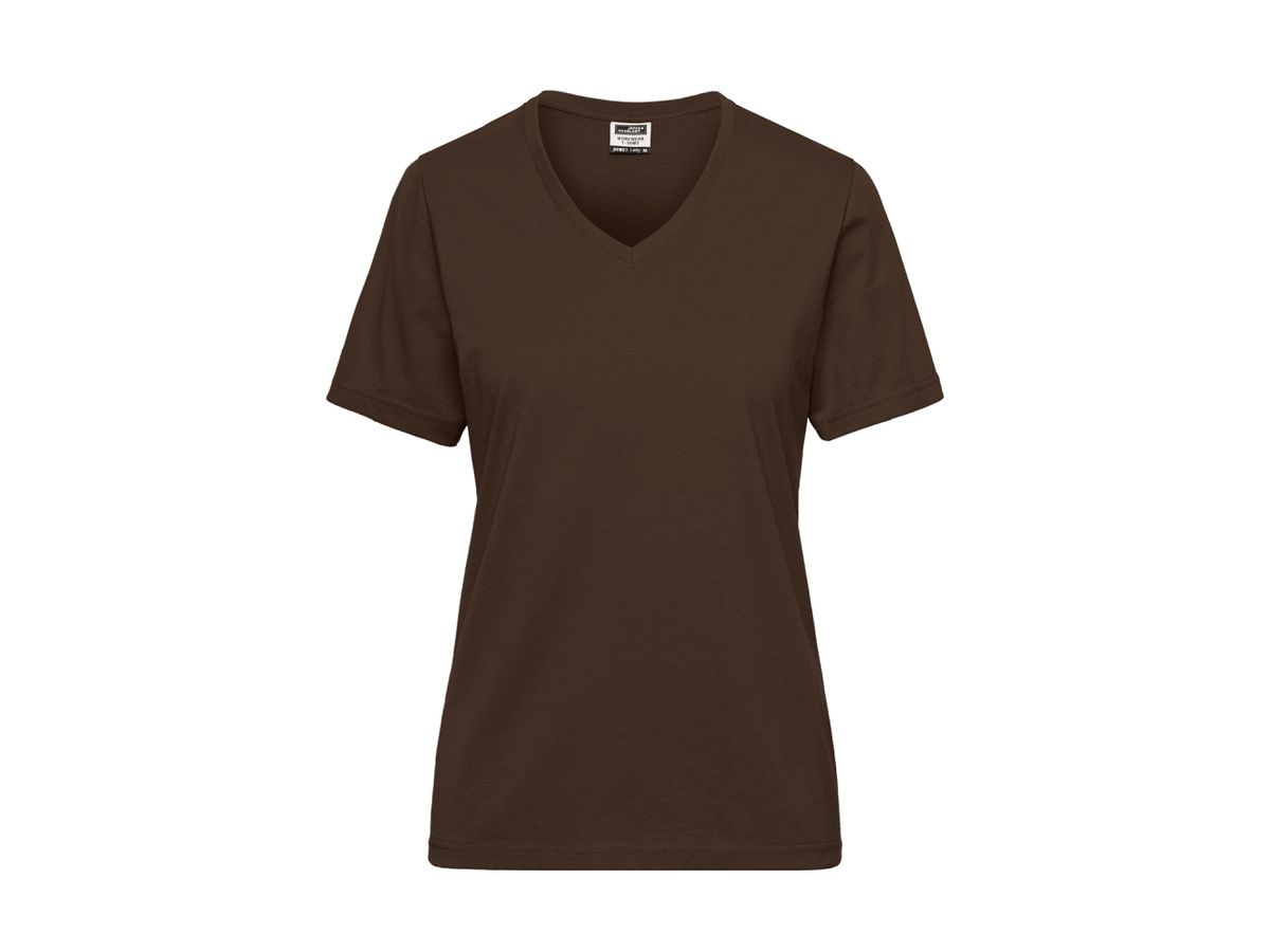 JN Damen Workwear  T-Shirt JN1807 brown, Größe XL