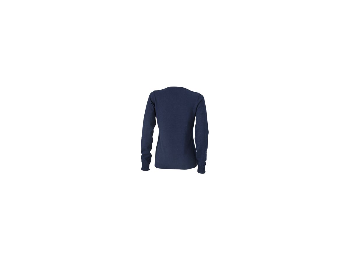 JN Ladies V-Neck Pullover JN658 100%BW, navy, Größe M