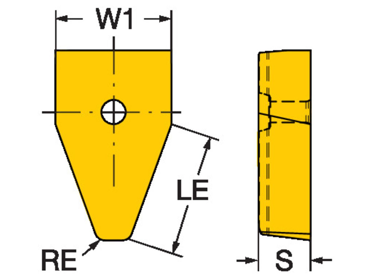 COROMANT CoroMill 176 Wendeplatte f. d. Verzahnungsfräsen