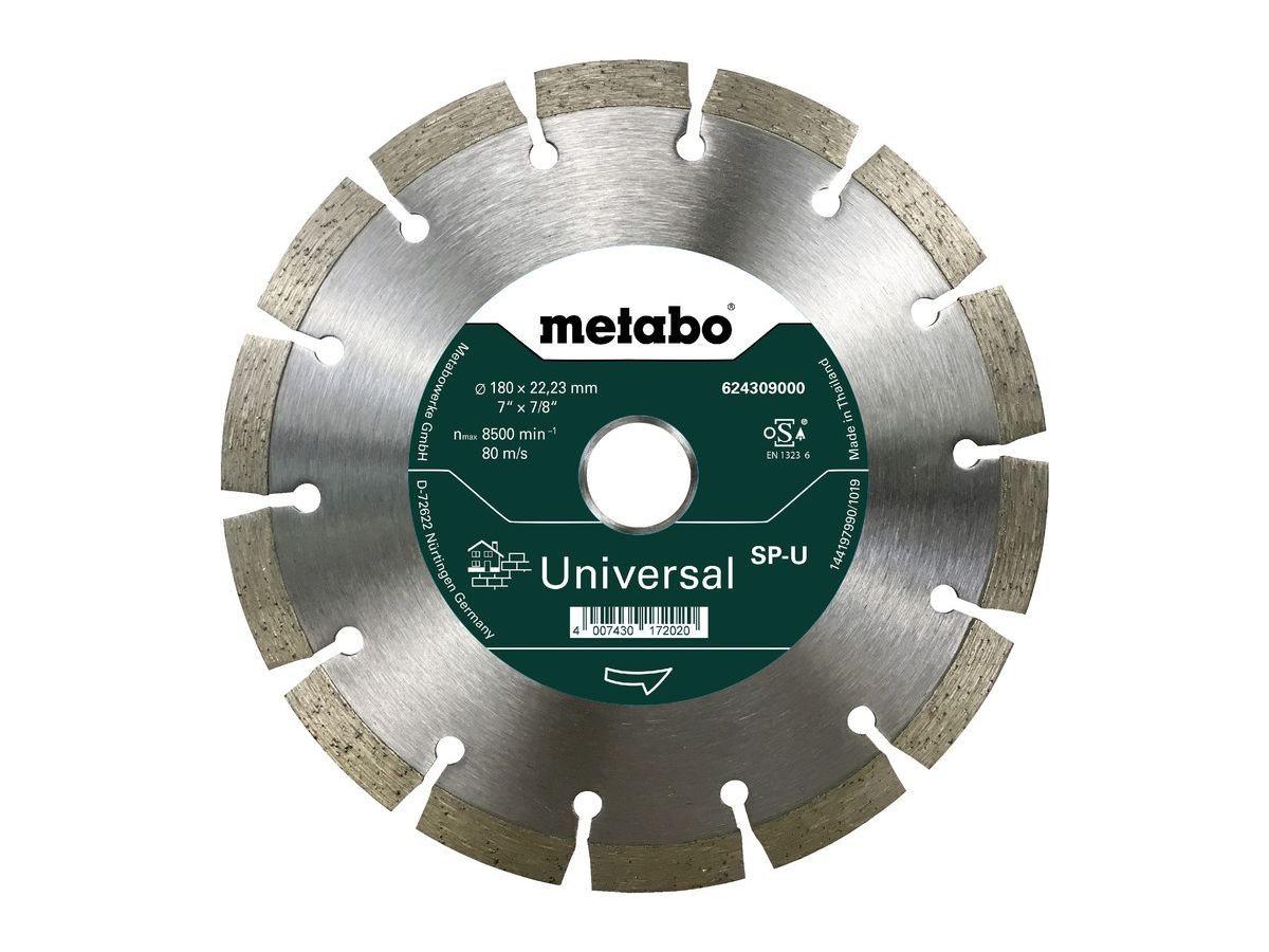METABO Diamanttrennscheibe SP-U, 180x22,23 mm