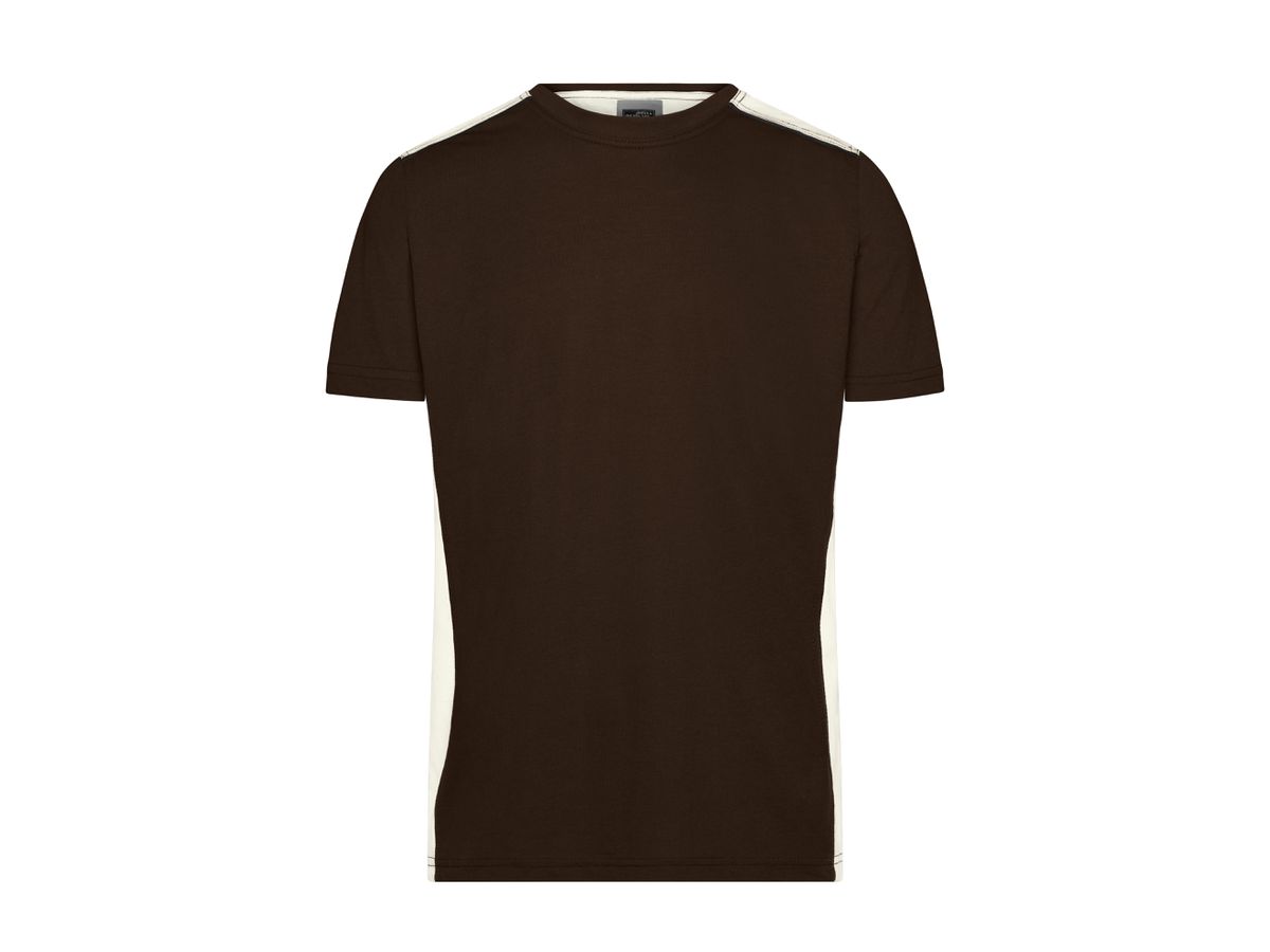 JN Herren Workwear  T-Shirt JN860 brown/stone, Größe 5XL