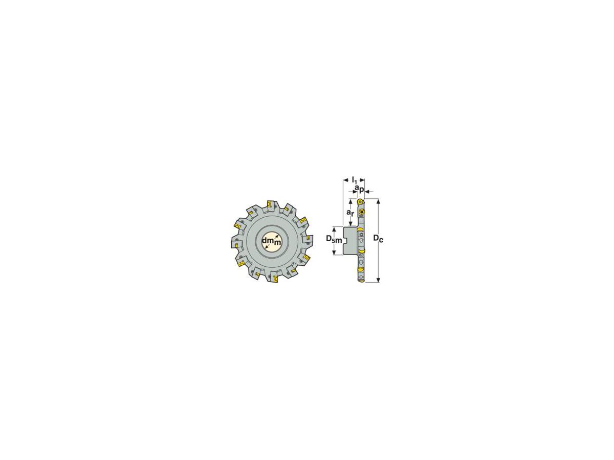 SECO Scheibenfräser 335.18 R335.18-200.0810XL.40-14N-R4