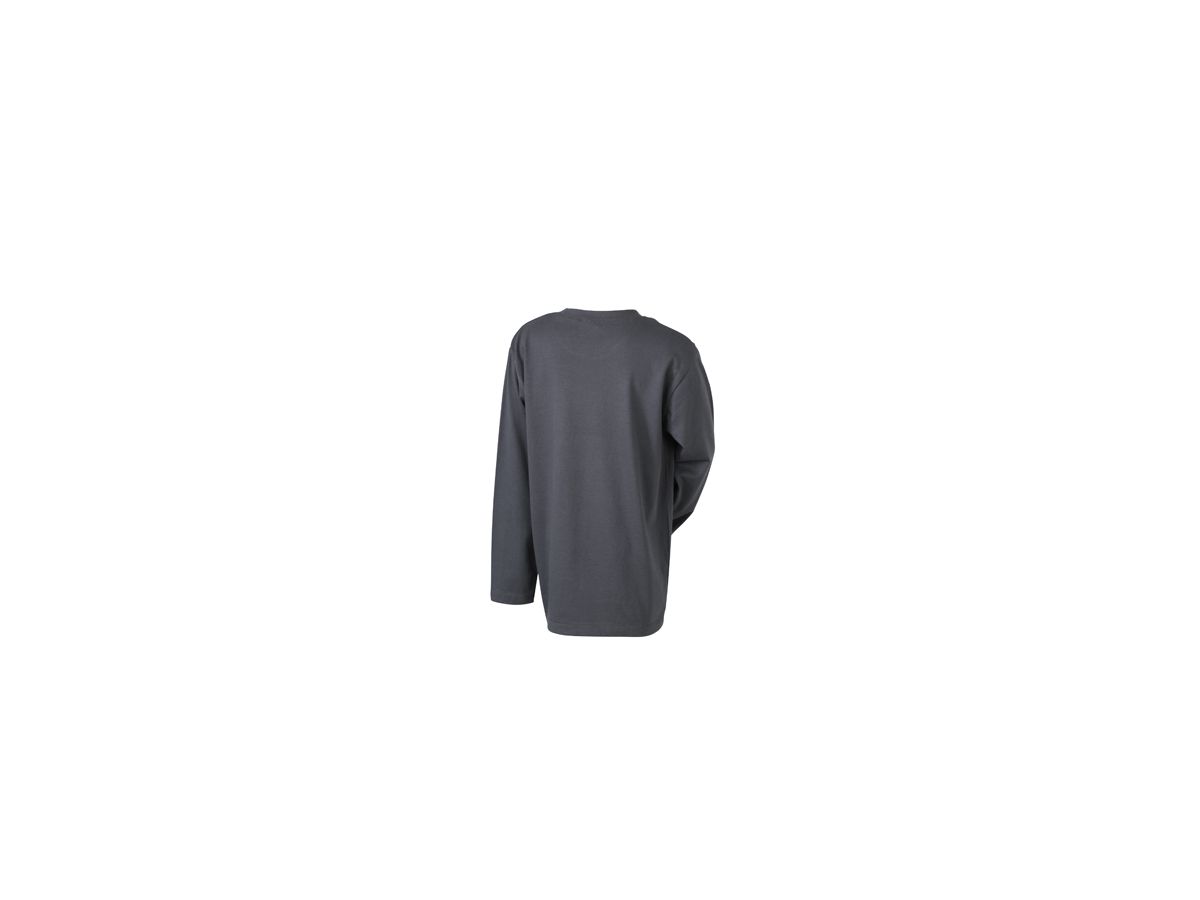 JN Junior Shirt lang Medium JN913K 100%BW, graphite, Größe S