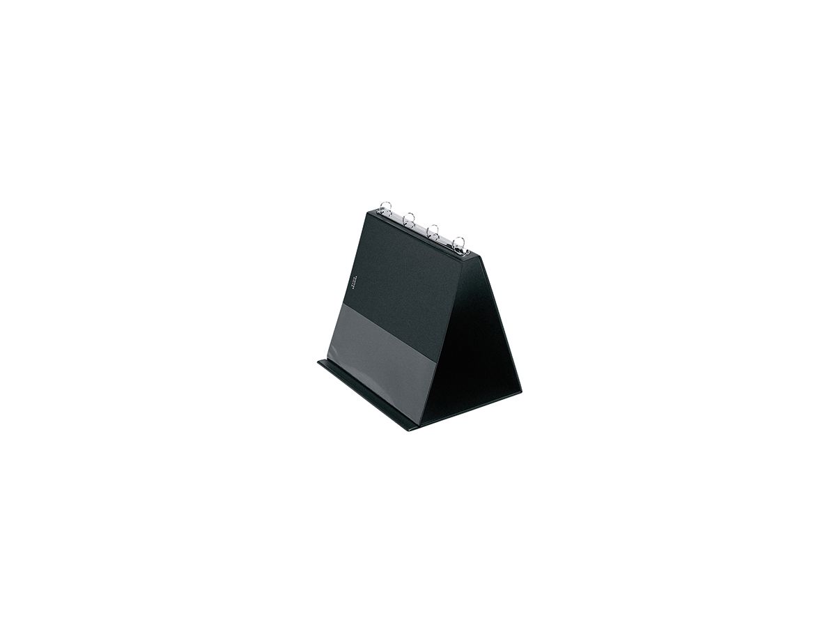 Veloflex Tischflipchart 4101080 DIN A4 quer 4Ringe 10Hüllen schwarz