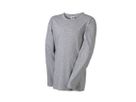 JN Junior Shirt lang Medium JN913K 100%BW, grey-heather, Größe 2XL