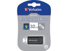 Verbatim USB Stick Pin Stripe 49064 32GB schwarz