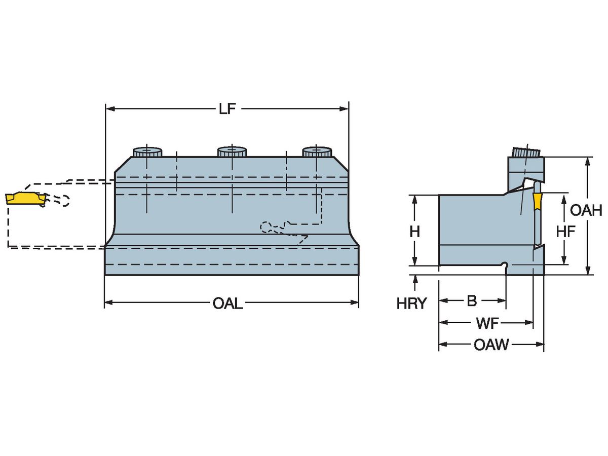 COROMANT Spannblock für Kassetten 151.2-2020-21M