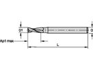 KENNAMETAL F3AH0200AWS30KCPM15 SC DRILL SLOT ENDMILL A D=2.0 Z=3 30°