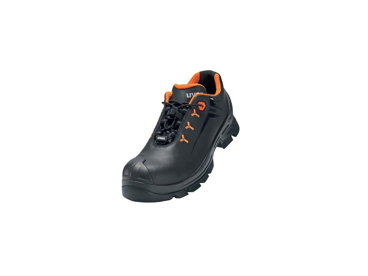 UVEX 2 MACSOLE Sicherheits-Halbschuh Gr. 46 W11 S3L ESD SR HRO schw/or 6522.2