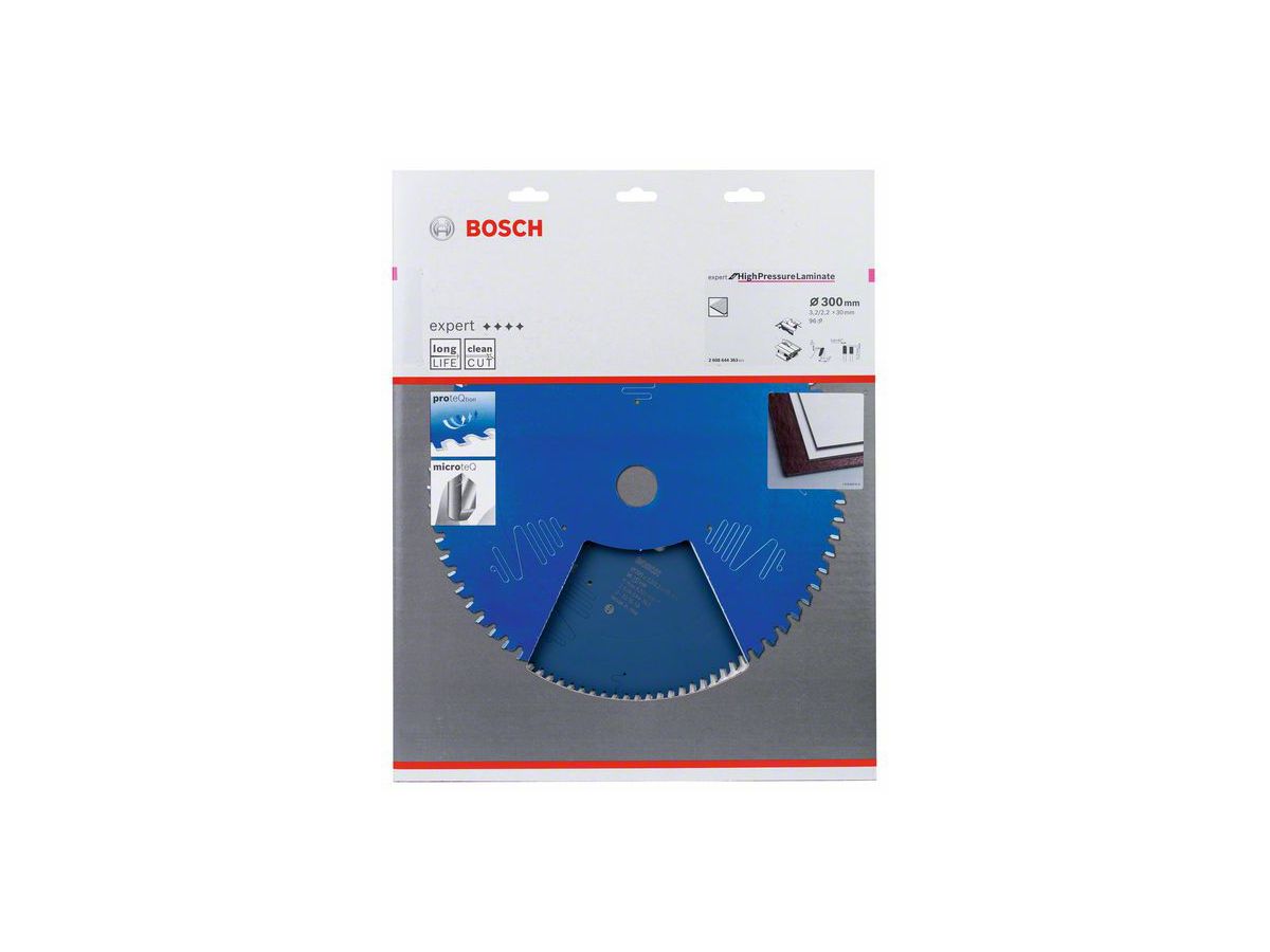 Bosch Kreissägeblatt Expert for High Pressure Laminate, 300 x 30 x 3,2 mm, 96