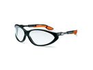 UVEX Schutzbrille CYBRIC Schwarz/orange