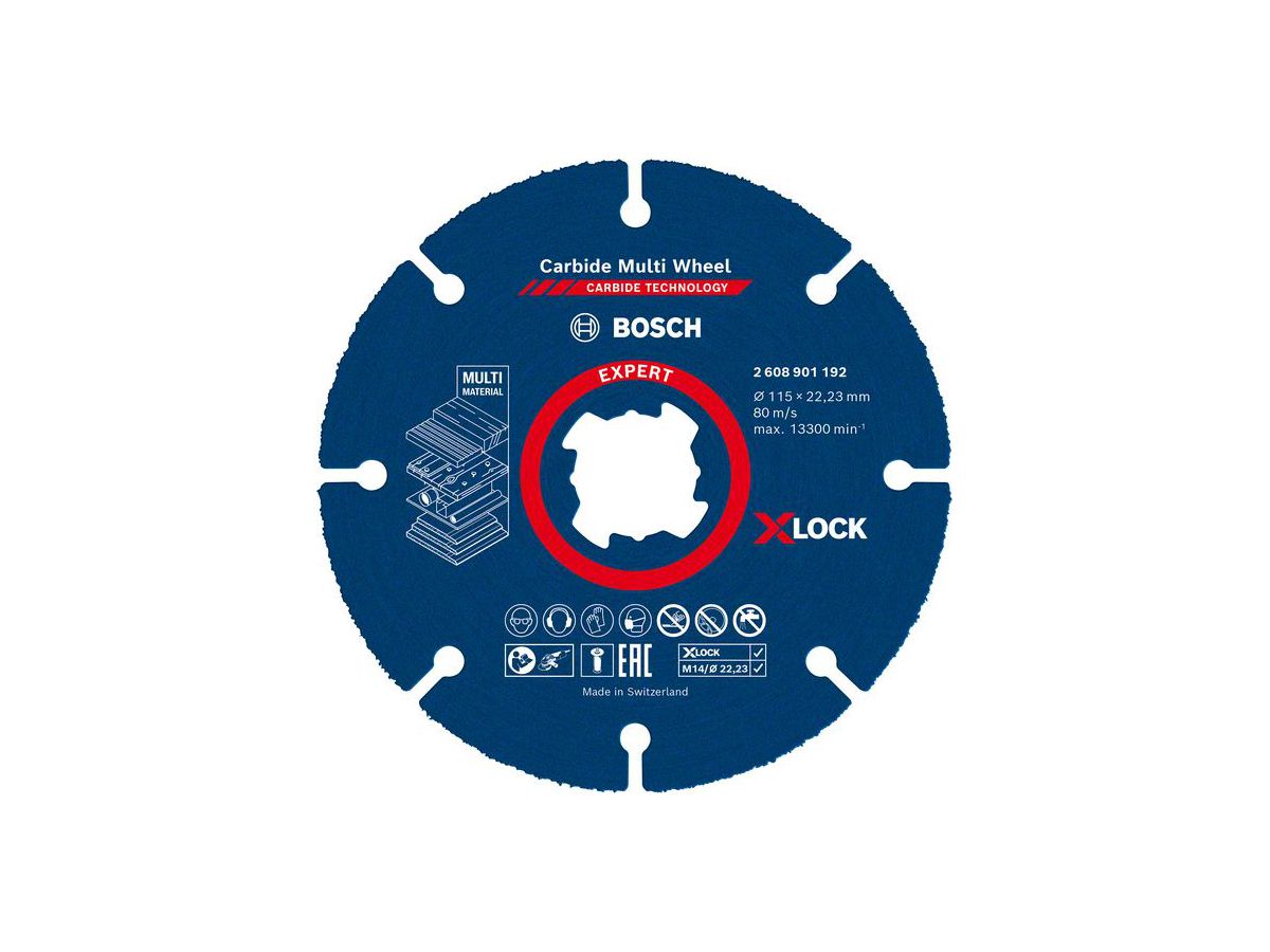 BOSCH X-LOCK Multiwheel Trennscheibe EXPERT Carbide 115x22,23 mm