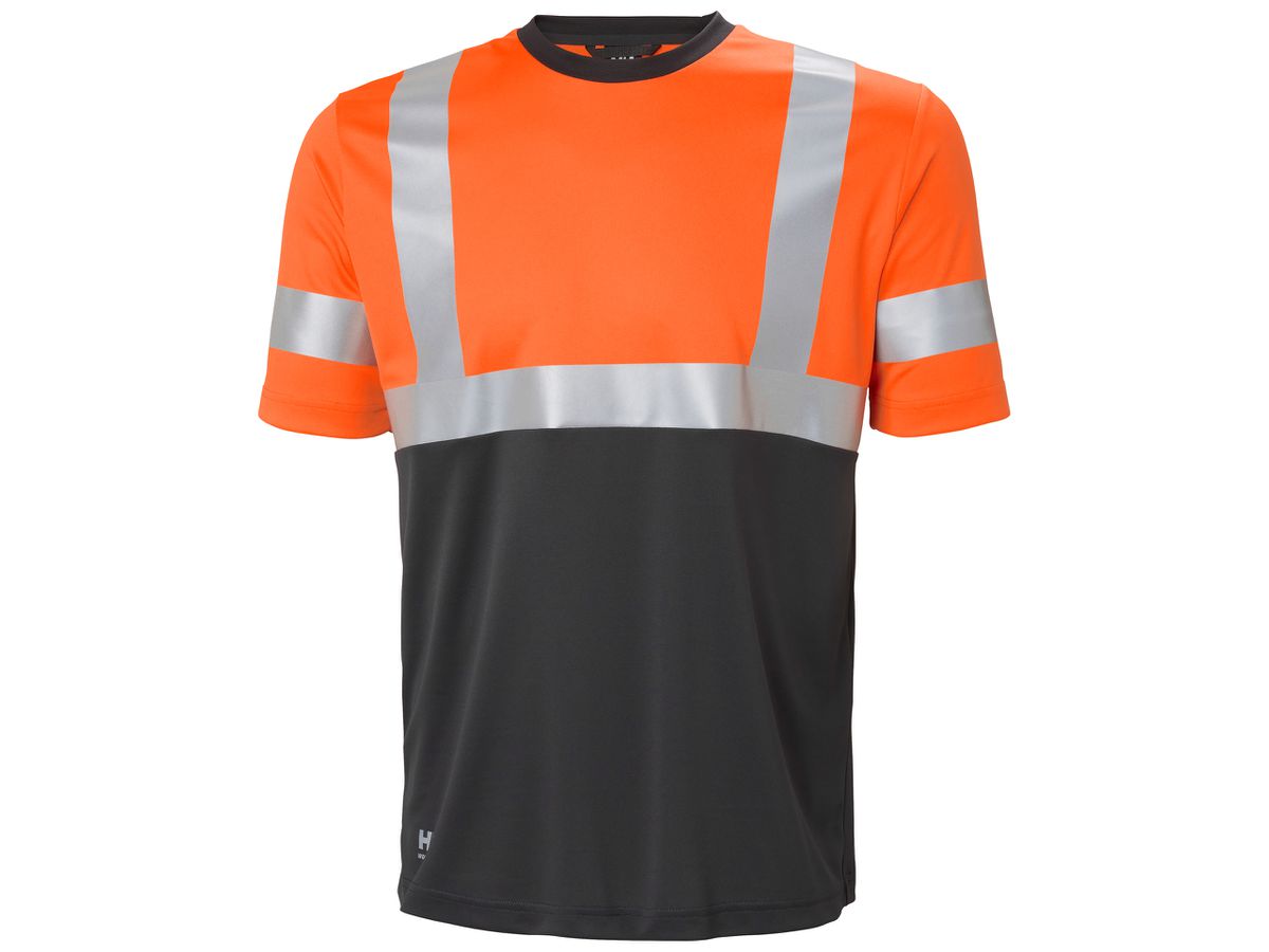 HELLY HANSEN Addvis SS-T-Shirt 79254 Gr. M ORANGE/EBONY