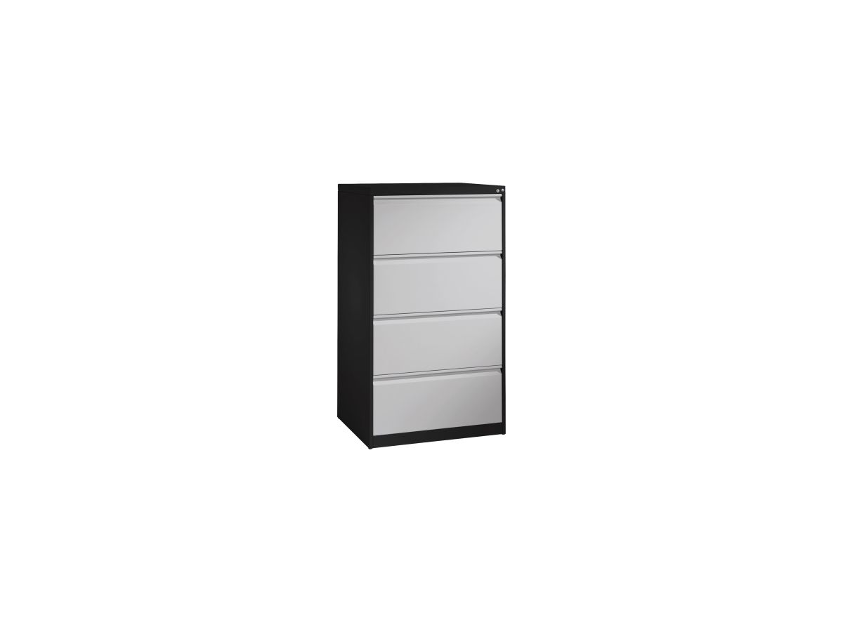 C+P Hängeregistraturschrank Acurado 12934312S10019 A4 4Schübe sgr/lgr