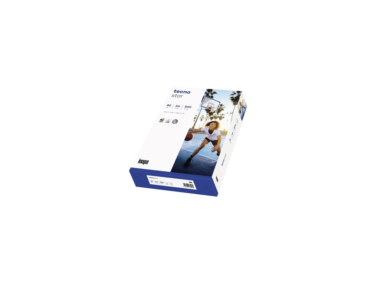 inapa tecno Kopierpapier Star 527108010001 A4 500 Bl./Pack.