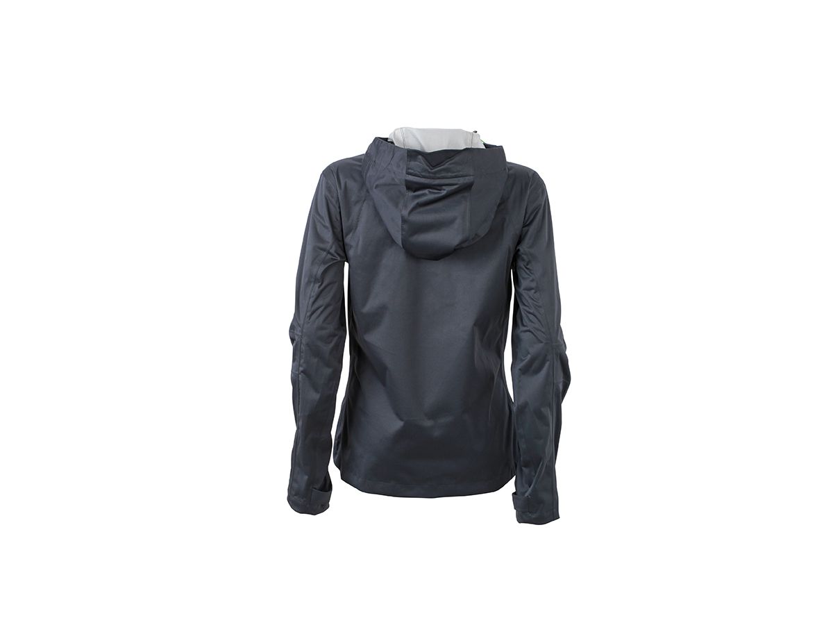 JN Ladies Outdoor Jacket JN1097 100%PES, iron-grey/green, Größe 2XL