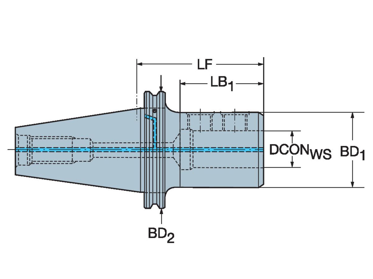 COROMANT ISO 7388-1 für ISO 9766 Adapter A1B27-4025085