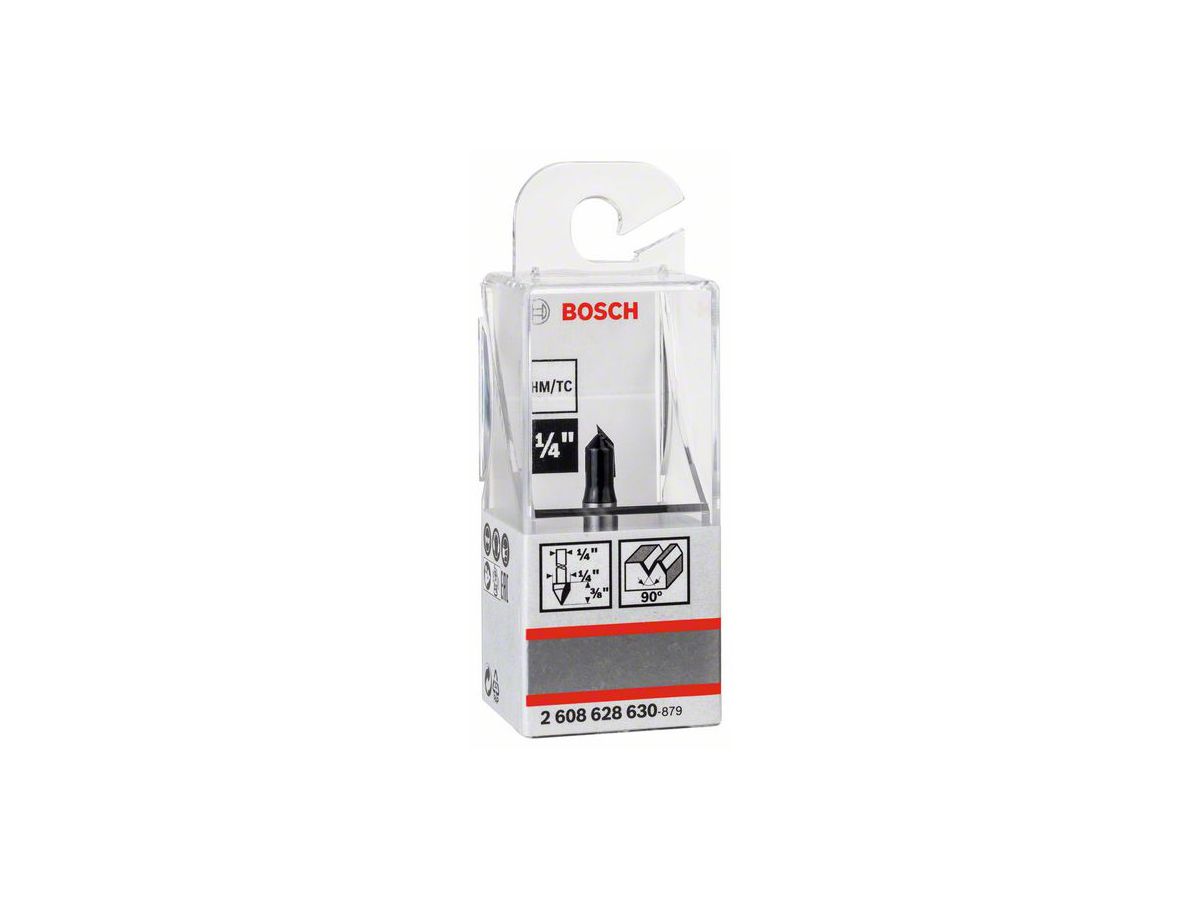 BOSCH V-Nut Fräser 6,35x6,3x45 mm