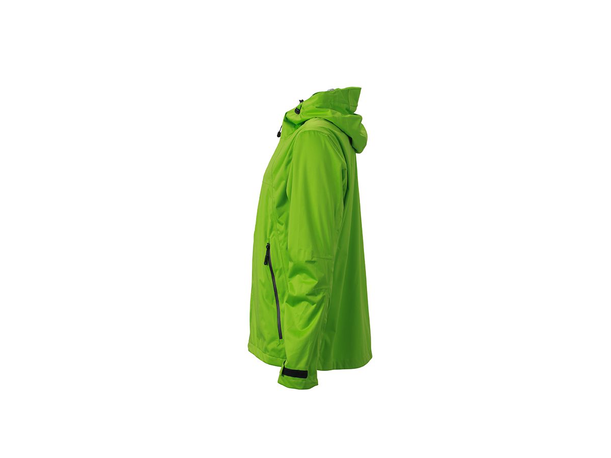 JN Mens Outdoor Jacket JN1098 100%PES, spring-green/iron-grey, Größe L