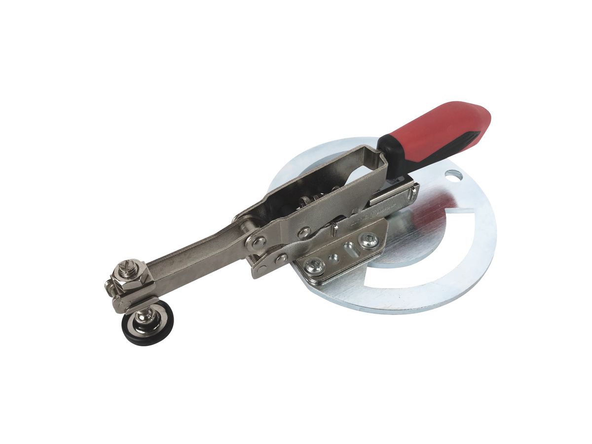 Adapterplatte rund mit Spanner senkrecht Länge 180mm