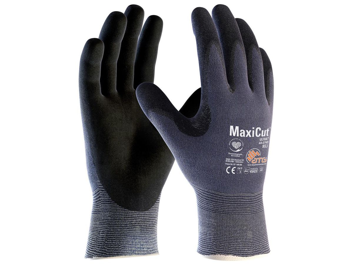 Schnittschutz-Strickhandschuh MaxiCut 2495 Gr.11 Ultra blau/schwarz