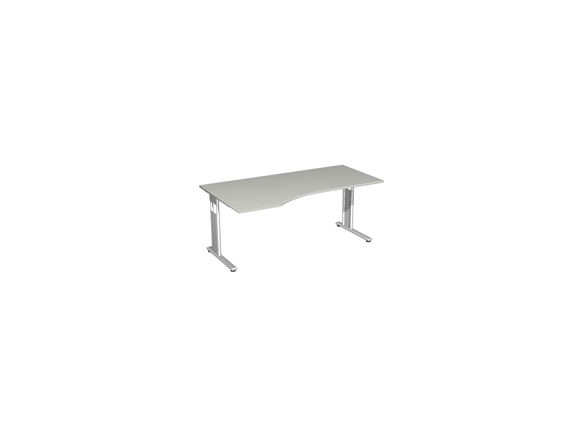 Geramöbel Schreibtisch Lissabon S-617306-LG/SI 180x68cm l.grau/si