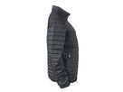 JN Ladies Lightweight Jacket JN1111 100%PES, black/silver, Größe M