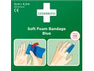 CEDERROTH Schaumbandage blau, 6cm X 4,5M