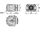 KM SYSTEMS KM40CL2NSEF KM40 LOC 2 FLANGE MOUNT SIDE