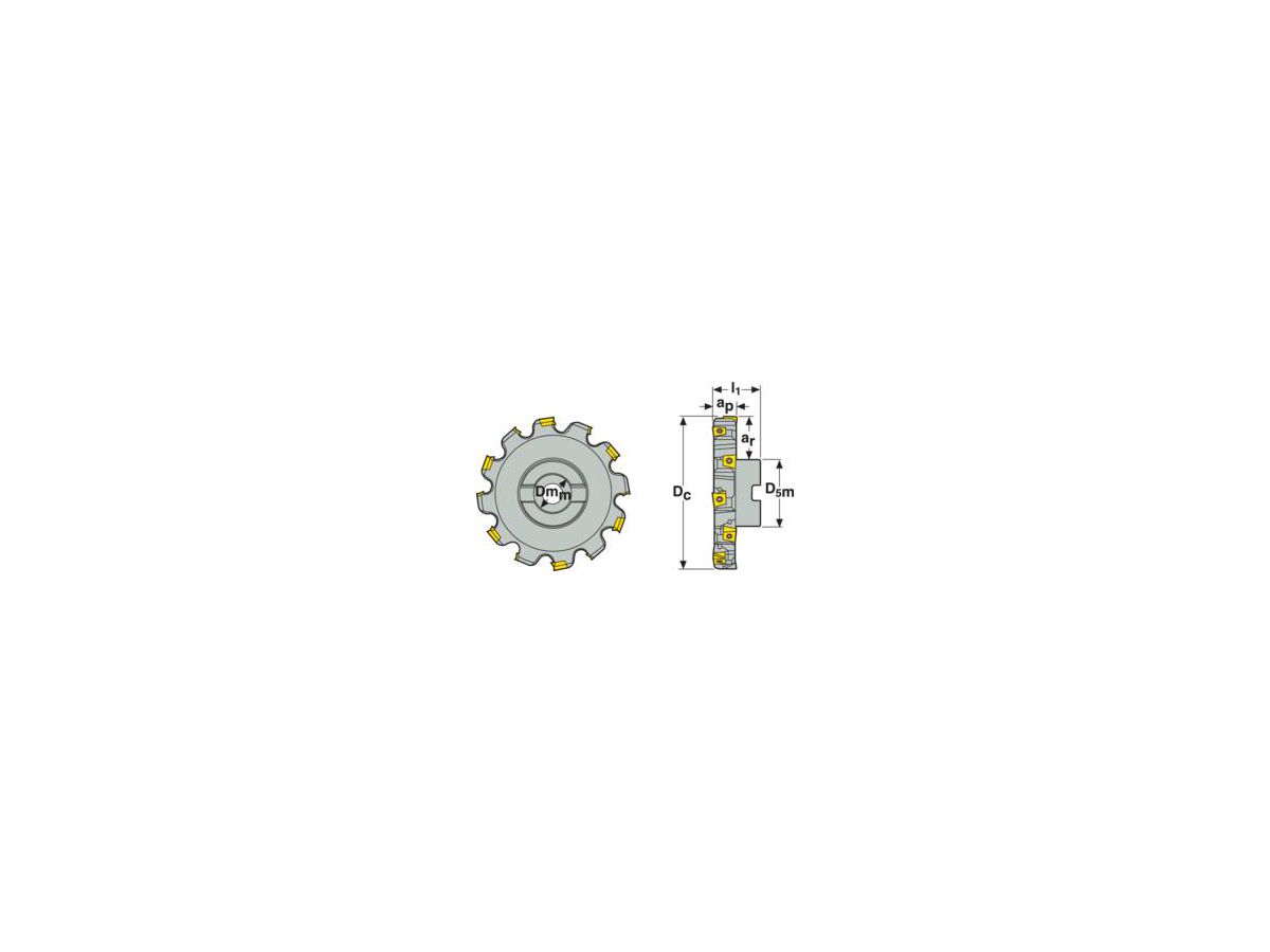 SECO Scheibenfräser 335.18 R335.25-160.25.40-6NA