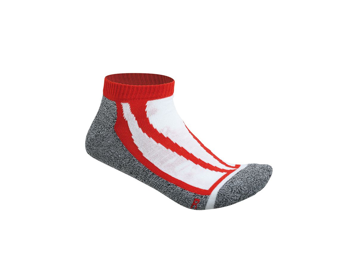 JN Sneaker Socks JN209 84%PA/15%PES/1%EL, red, Größe 45-47